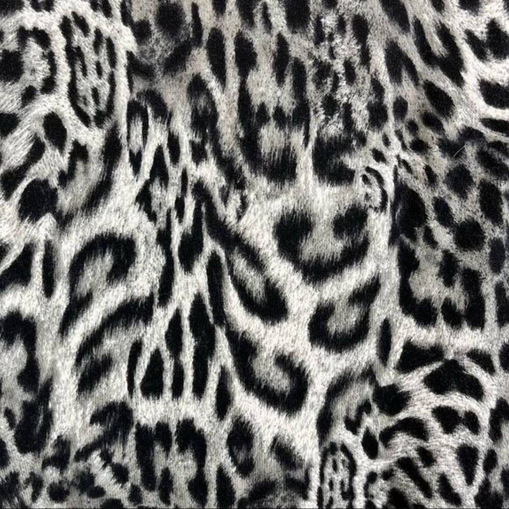 Michael Kors 'Fremont' Leopard Print Knit Dress Long Sleeve Fit Flare - Picture 8 of 10